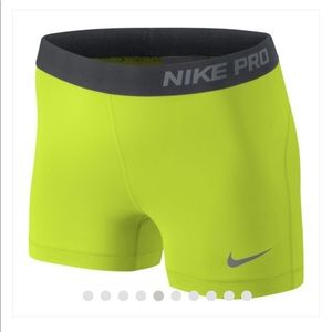 Nike Pro 3” Spandex Short Yellow